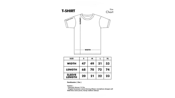 Size Information for All T-Shirt 1920 - 1080_